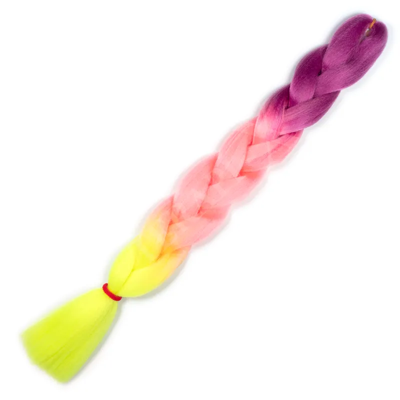 AFRİKA ÖRGÜSÜ SAÇ GM:3-11#FUŞYA MOR/AÇIK PEMBE/NEON SARI