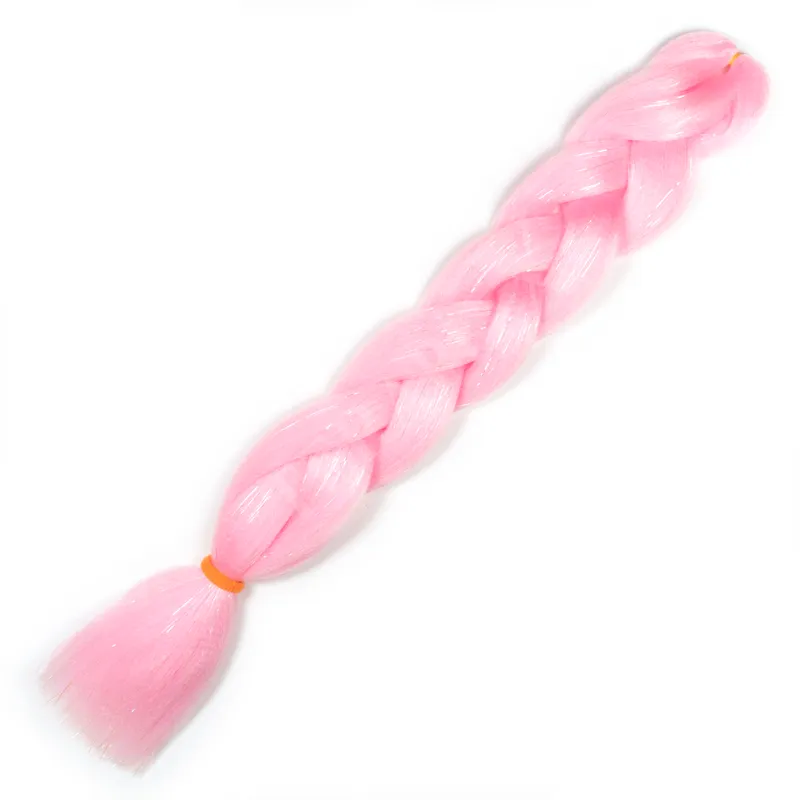 AFRİKA ÖRGÜSÜ SİMLİ SAÇ II PINK# ŞEKER PEMBE/TINSEL